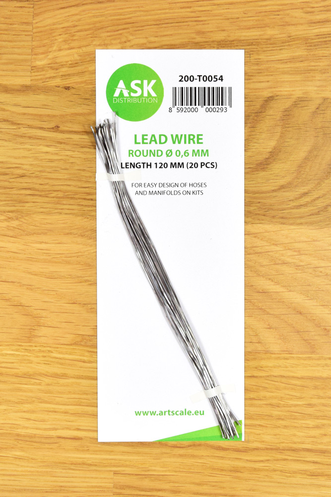 ASK Lead Wire - Round 0.6 mm x 120 mm (20 pcs)