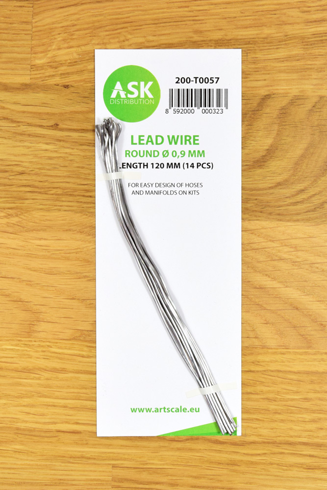 ASK Lead Wire - Round 0.9 mm x 120 mm (14 pcs)