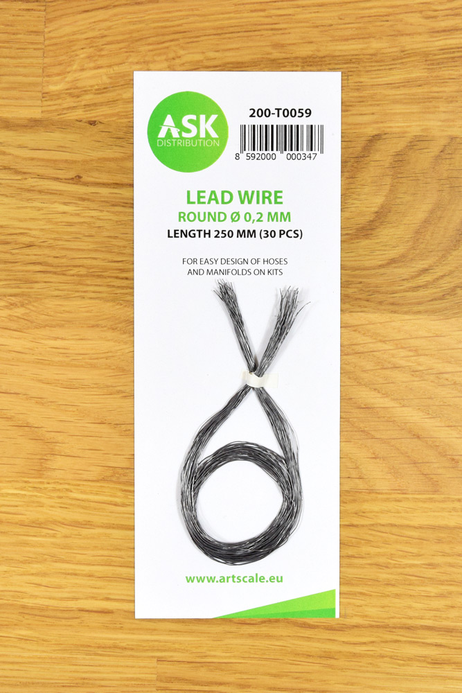 ASK Lead Wire - Round 0.2 mm x 250 mm (30 pcs)