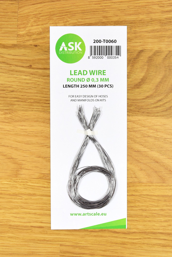 ASK Lead Wire - Round 0.3 mm x 250 mm (30 pcs)