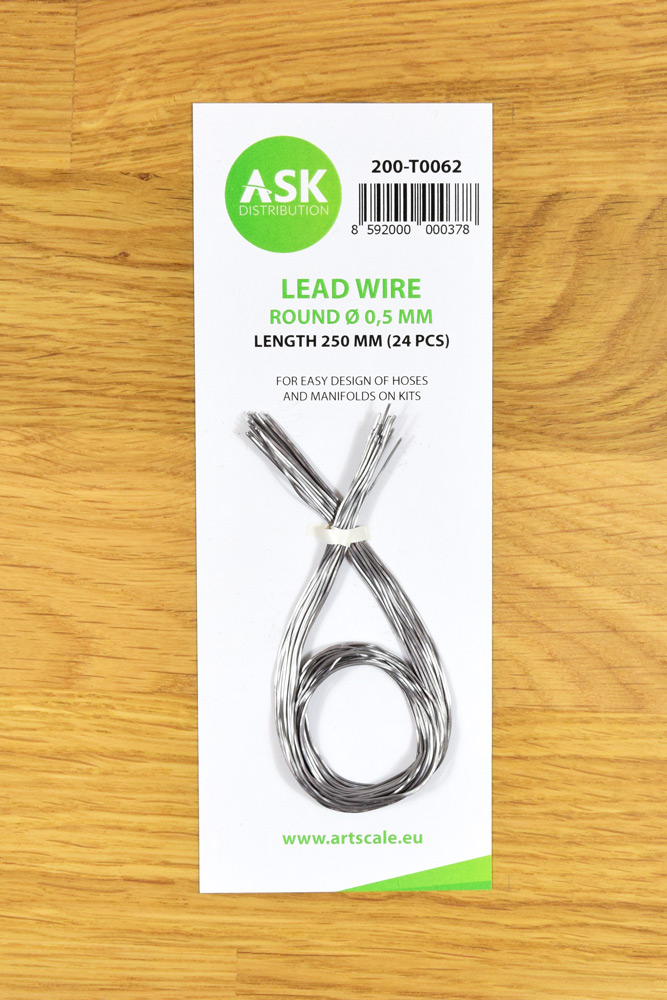 ASK Lead Wire - Round 0.5 mm x 250 mm (24 pcs)