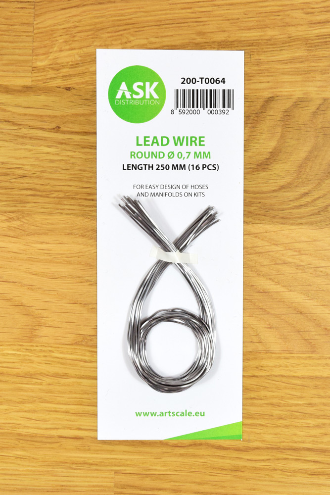 ASK Lead Wire - Round 0.7 mm x 250 mm (16 pcs)