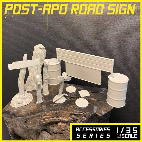 Alternity Miniatures - ost-Apo Road Sign