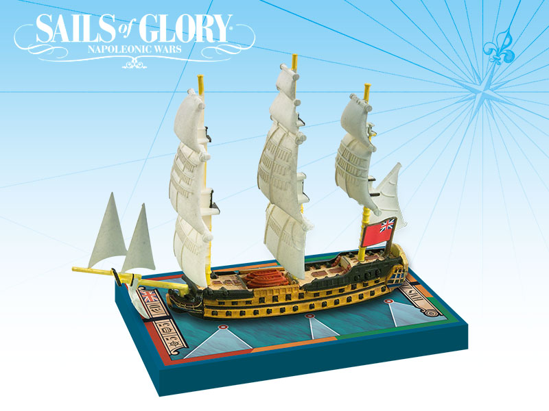 74-guns Bellona/Elizabeth Class Ships-Of-The-Line - HMS Zealous 1785