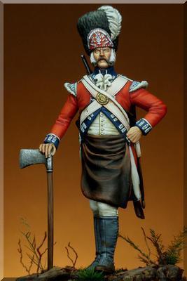 Pionner, 7th Regiment of Foote. Royal Fusiliers, 1789 (New York)