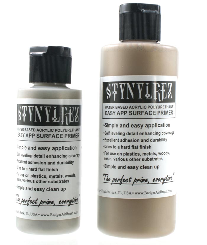 Stynylrez Water-Based Acrylic Primer Gold 2oz. Bottle