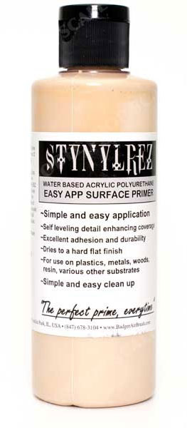 Stynylrez Water-Based Acrylic Primer Light Flesh 4oz. Bottle