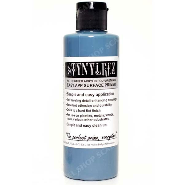 Stynylrez Water-Based Acrylic Primer Oceanic Blue 4oz. Bottle