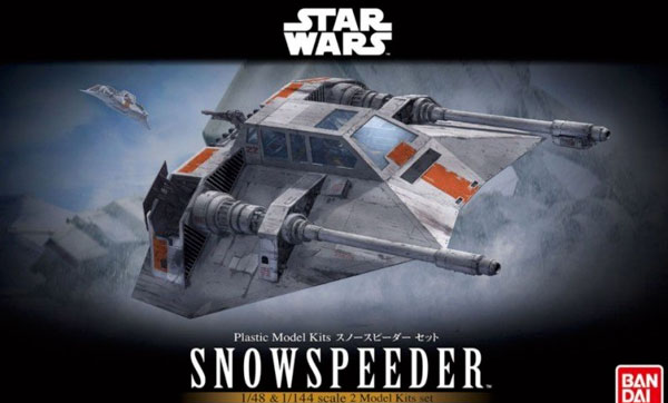Star Wars The Empire Strikes Back: Snowspeeder Set 1/48 and 1/144