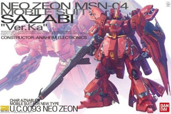 Master Grade Gundam Series: MSN04 Sazabi Ver. Ka UC0093 Neo Zeon