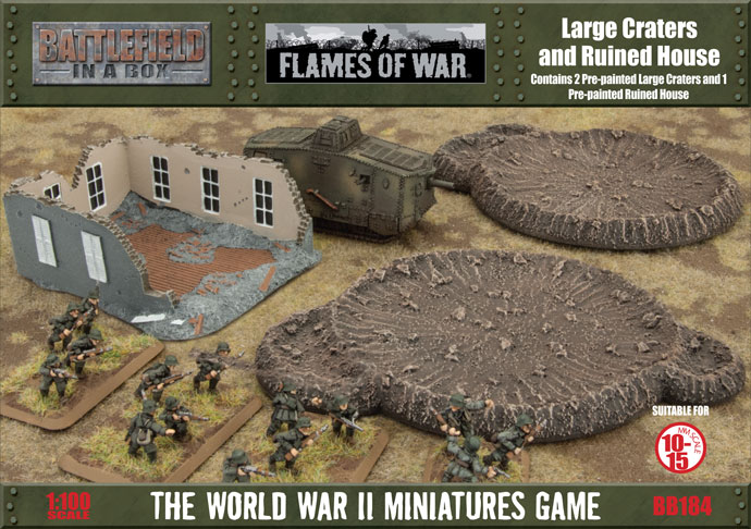 Great War: Large Craters & Ruined House