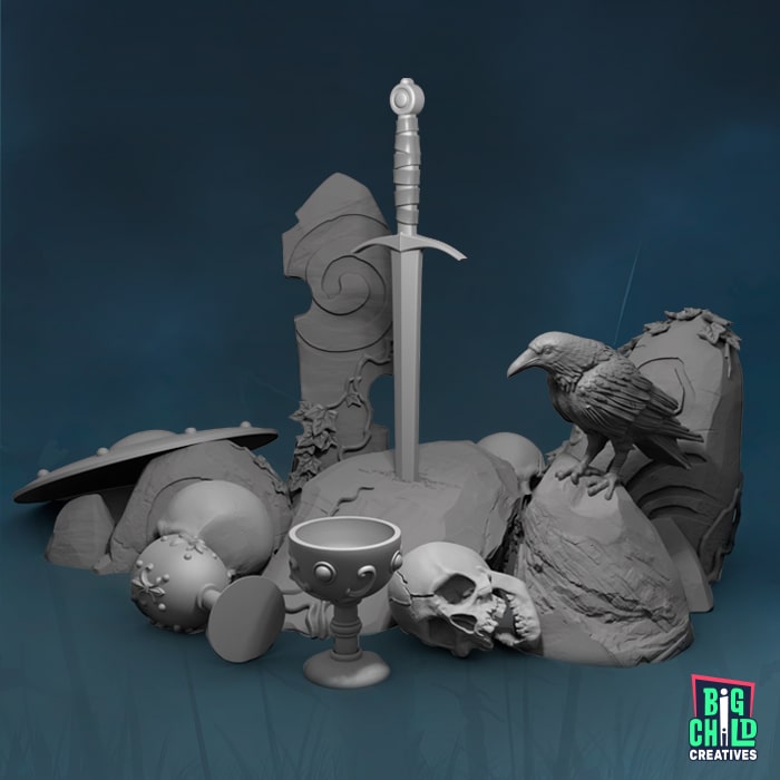 Echoes of Camelot: Scenery kit for Echoes of Camelot collection (75mm)