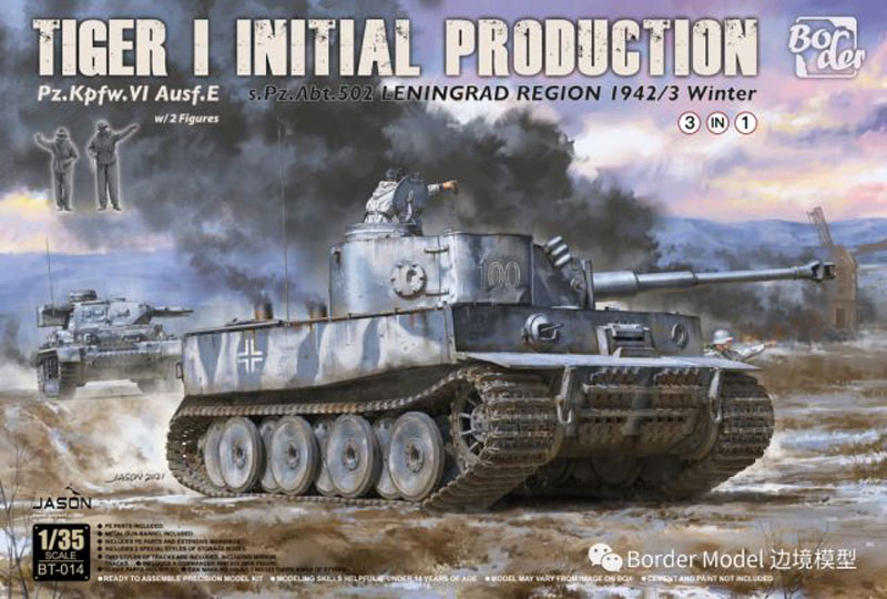 Tiger I Initial Production PzKpfw VI Ausf E sPzAbt 502 Tank Leningrad Region 1942-43 Winter