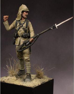 Tin soldier A soldier of the colonial troops figure the 19th century 54 mm 