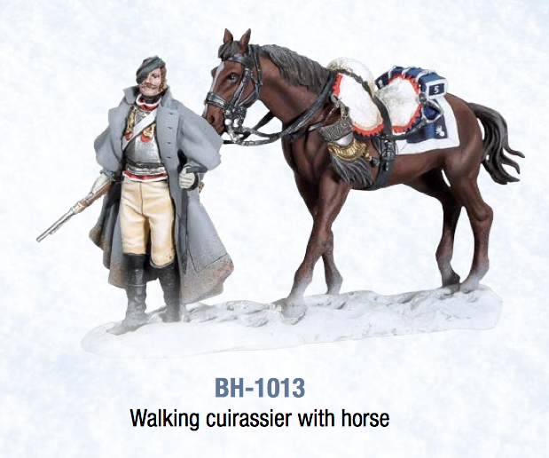 Napoleons Retreat 1812: Walking Cuirassier with Horse