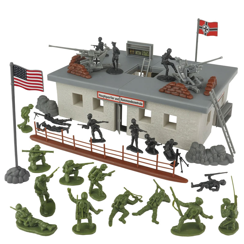 WW2 Secret Stronghold - 36pc Plastic Army Men German Bunker Playset