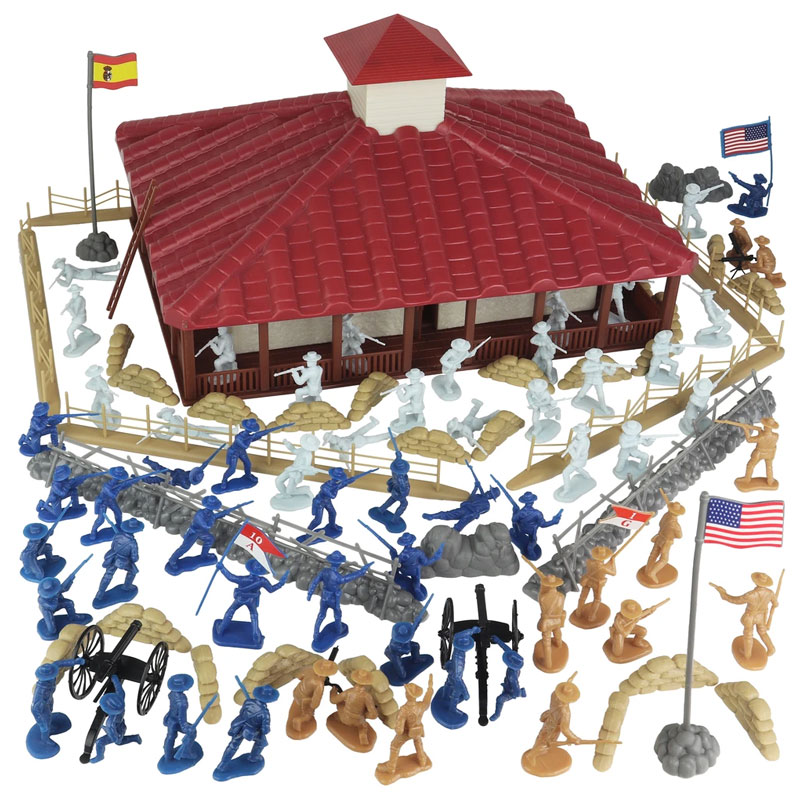 The Rough Riders Charge Up San Juan Hill - 102pc Boxed Playset