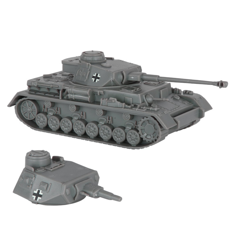 BMC Classic WWII German Panzer IV Tank Gray