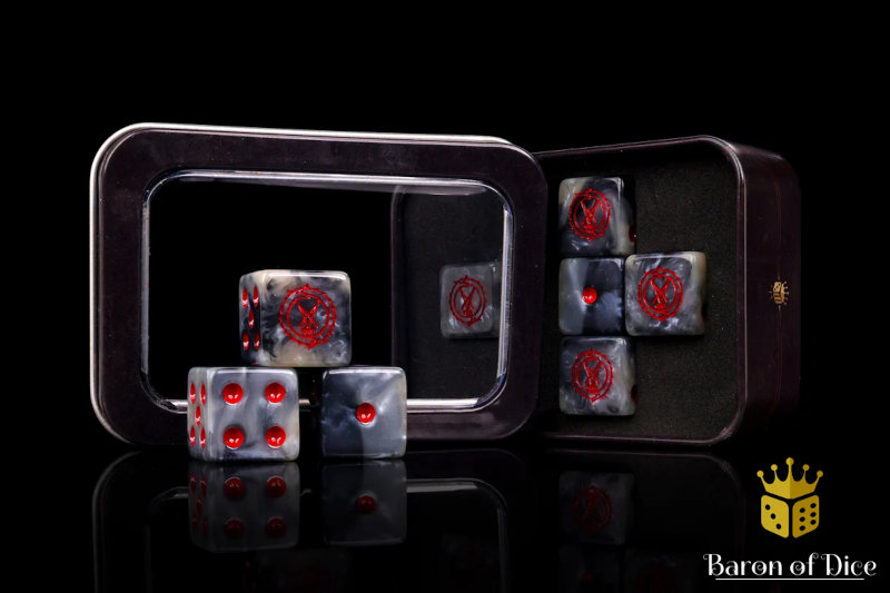 Baron of Dice Court of the Seven-Headed Serpent - Official Trench Crusade Dice Set