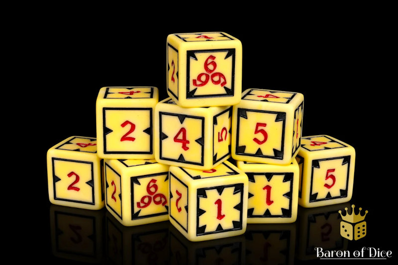 Baron of Dice Scanner's 666 - Trench Crusade Compatible Dice Set