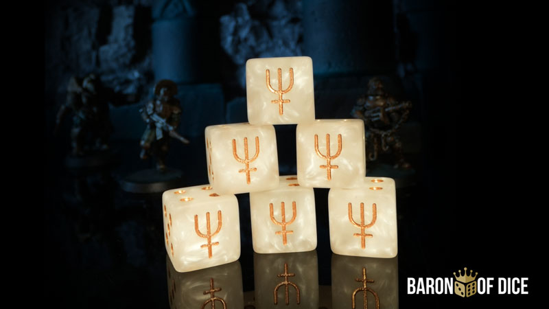 Baron of Dice Heretic Naval Raiders - Official Trench Crusade Dice Set