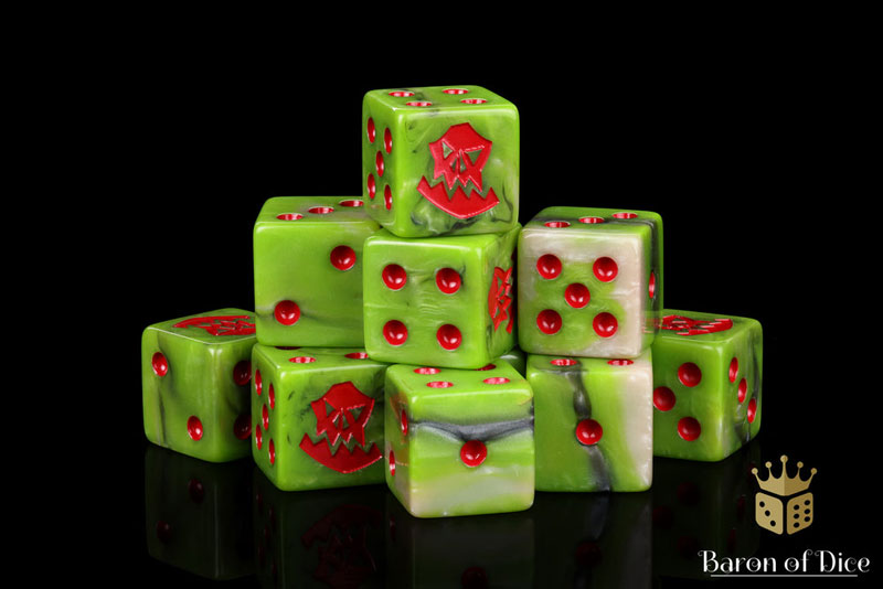 Baron of Dice Orc Dice - Red (25 Dice)