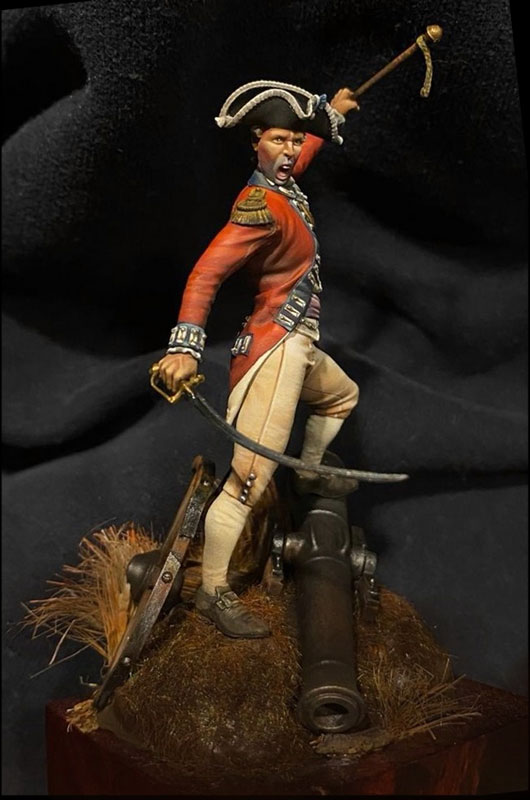 British infantry Officer, Battle of Bunker Hill, American War of Independence, June 1775