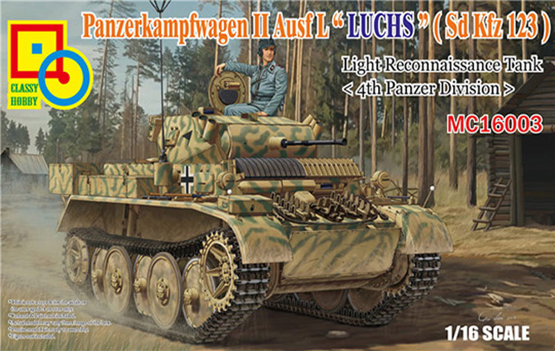 PzKpfw II Ausf L Luch (SdKfz 123) 4th Pz Division Light Recon Tank