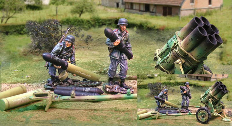COLLECTORS SHOWCASE #CS00659 WWII GERMAN NEBELWERFER AND CREW 1 AVAILABLE OOP
