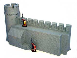 Castle Wall with Building Section