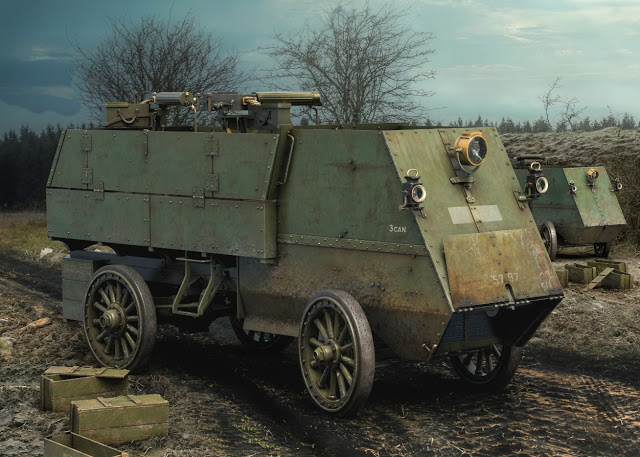 WWI CANADIAN ARMOURED GUN CARRIAGE