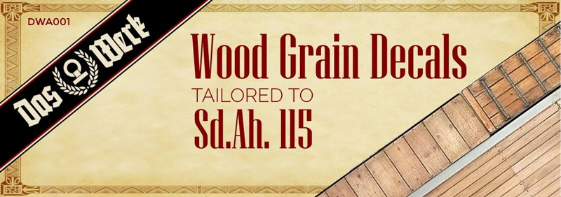 Wood Grain Decals for Sd.Ah.115 - DW35002
