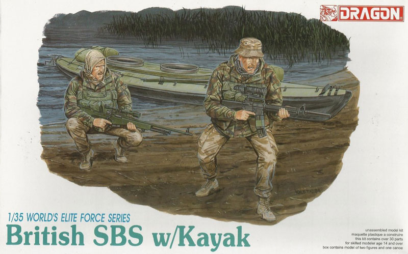 British SBS Soldiers w/Kayak