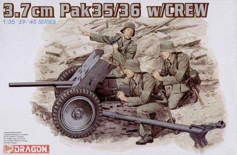 3.7cm Pak 35/36 Gun