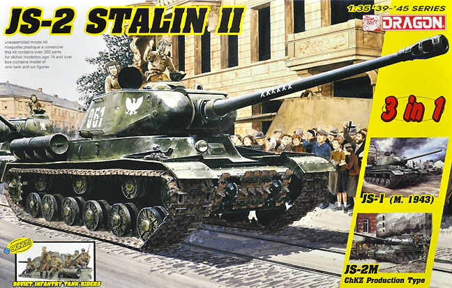 JS-2 Stalin II (3 in 1) + Soviet Infantry Tank Riders