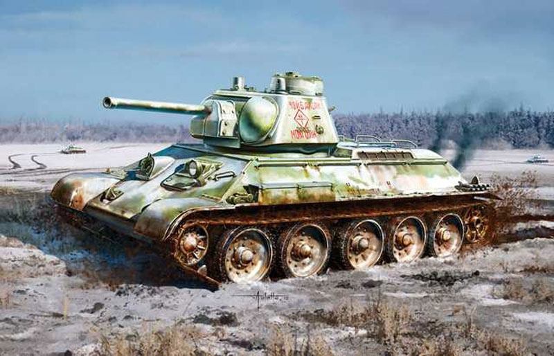 T34/76 Mod 1943 Factory No.112 Tank w/Commander Cupola