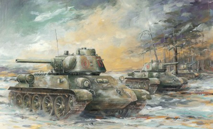 T34/76 Mod 1943 Factory No.183 Tank w/Commander Cupola