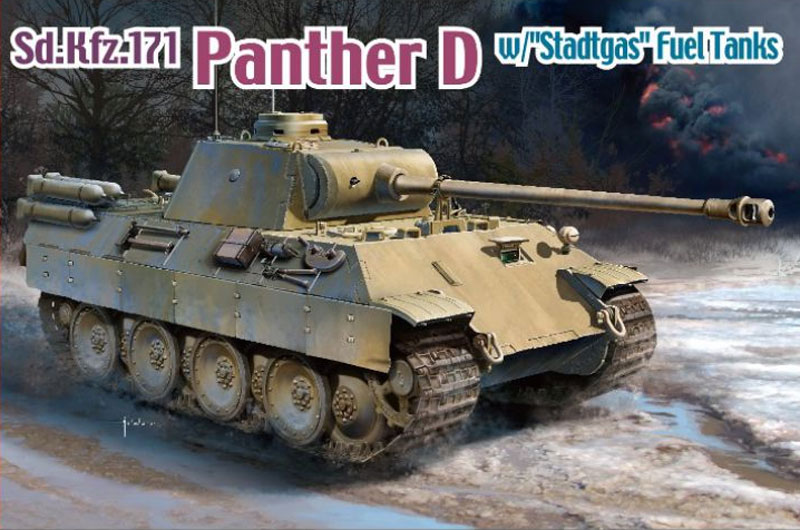 SdKfz 171 Panther D Tank w/Stadtgas Fuel Tanks