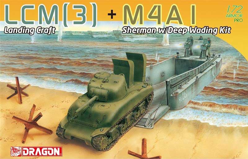 LCM (3) and M4A1 Sherman w/Deep Wading Kit
