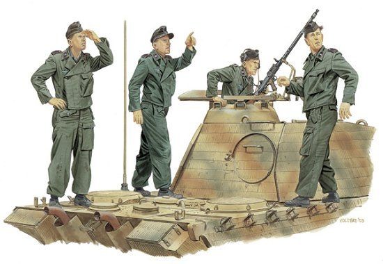 WWII German Achtung-Jabo! Panzer Crew France 1944 (4)