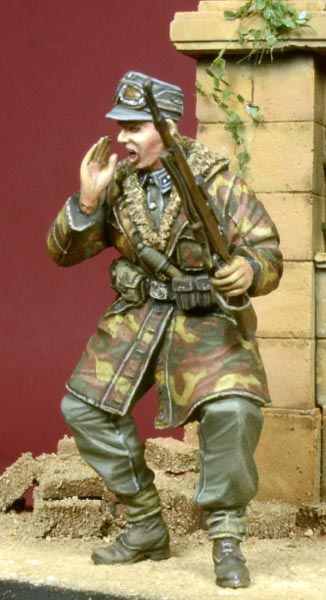 WWII Screaming WSS Officer in Anorak 1944-45