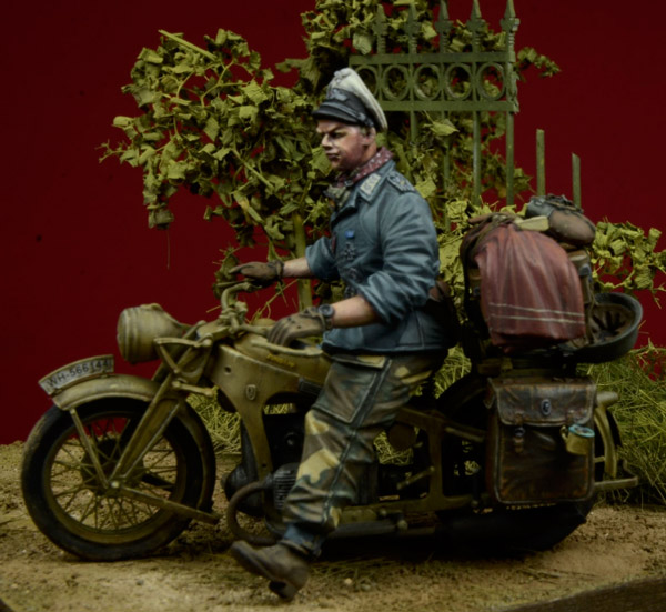 Hermann Goering, Division Officer Motorcycle Rider, 1943-45 with Accessories for Motorcycle