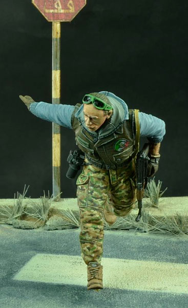 War Correspondent with AK47 Modern Times
