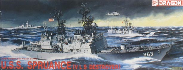 USS Spruance Vertical Launch System Destroyer