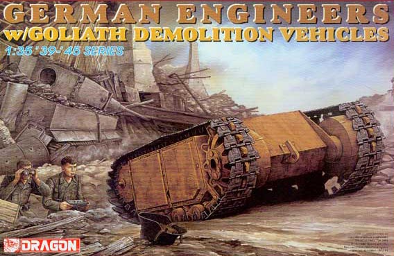 German Engineers with Goliath Demolition Vehicle