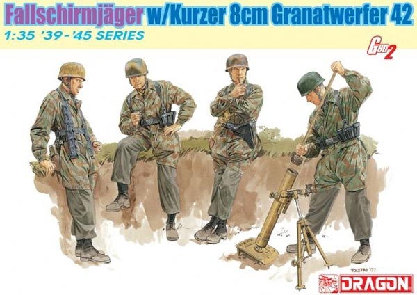 Fallschirmjager with Kurzer 8cm Granatwerfer 42