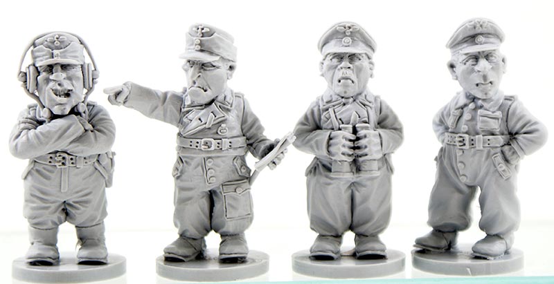 WWII German Chibi Panzer Crew for Toon Tanks