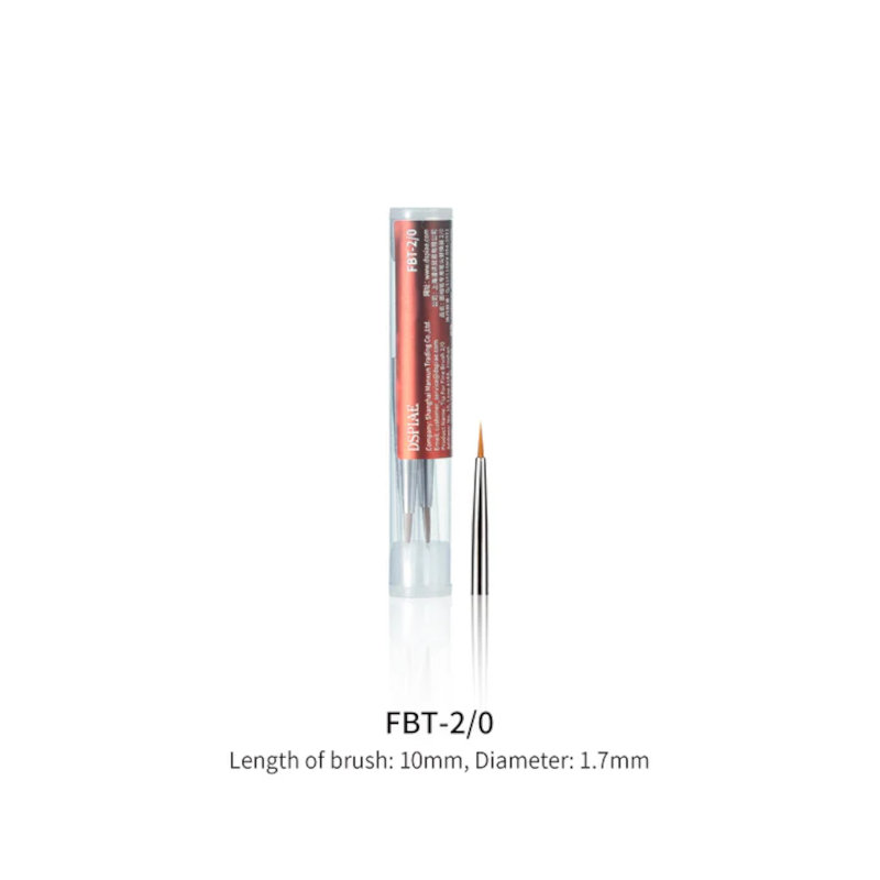 Dspiae Phoenix Plume: 2/0 Fine Detailing Brush Tips (3) for PTFB