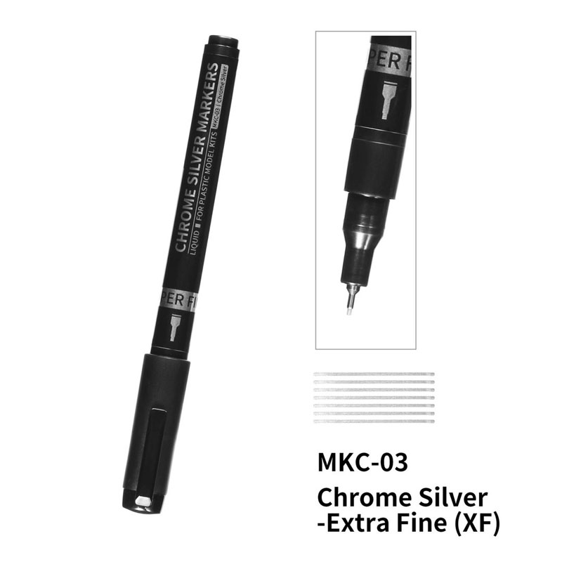 DSPIAE Chrome Silver Markers - Superfine