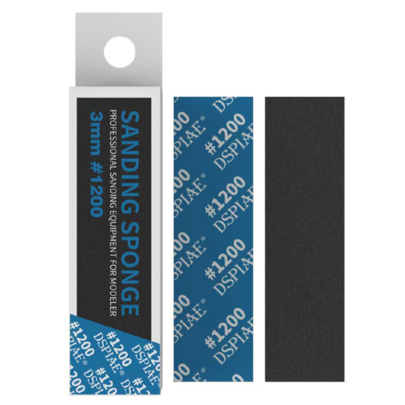 Dspiae 3mm #1200 Sanding Sponge 5Pcs